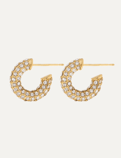 Zuri - Crystal Hoop Earrings